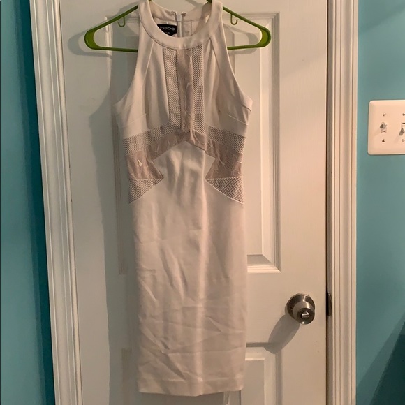 bebe Dresses & Skirts - Bebe white/nude dress bebe Dresses & Skirts - Bebe white/nude dress
